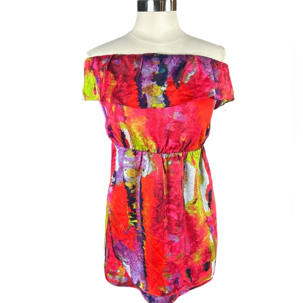 ❤️6 items for $25 sale!!❤️ MM Couture by Miss Me Colorful Strapless  Dress